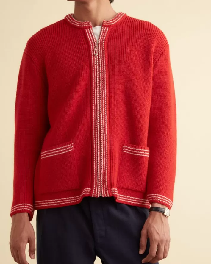 Men BODE Knitwear<Shaker Stitch Cardigan