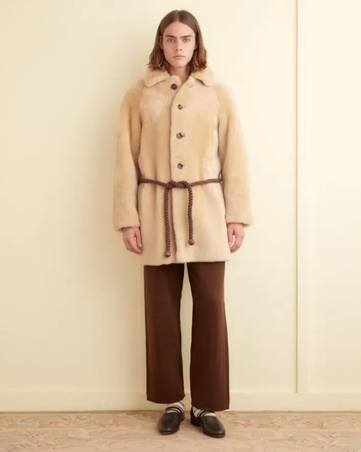 Men BODE Outerwear<Shearling Teddy Coat