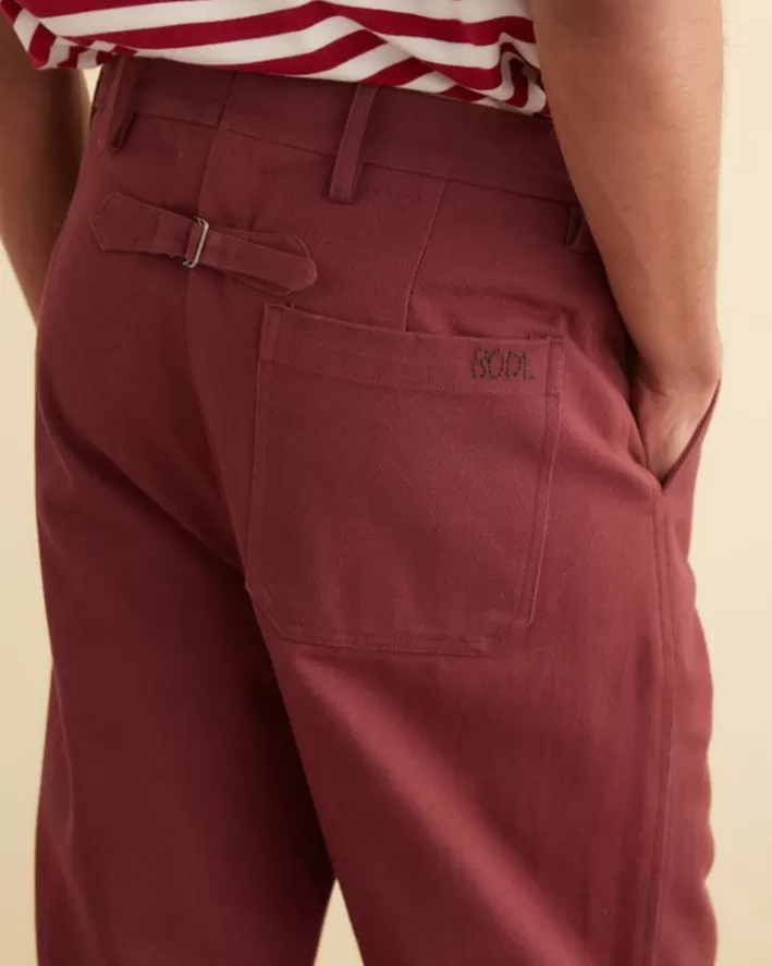 Men BODE Trousers & Pants<Standard Trousers - Merlot