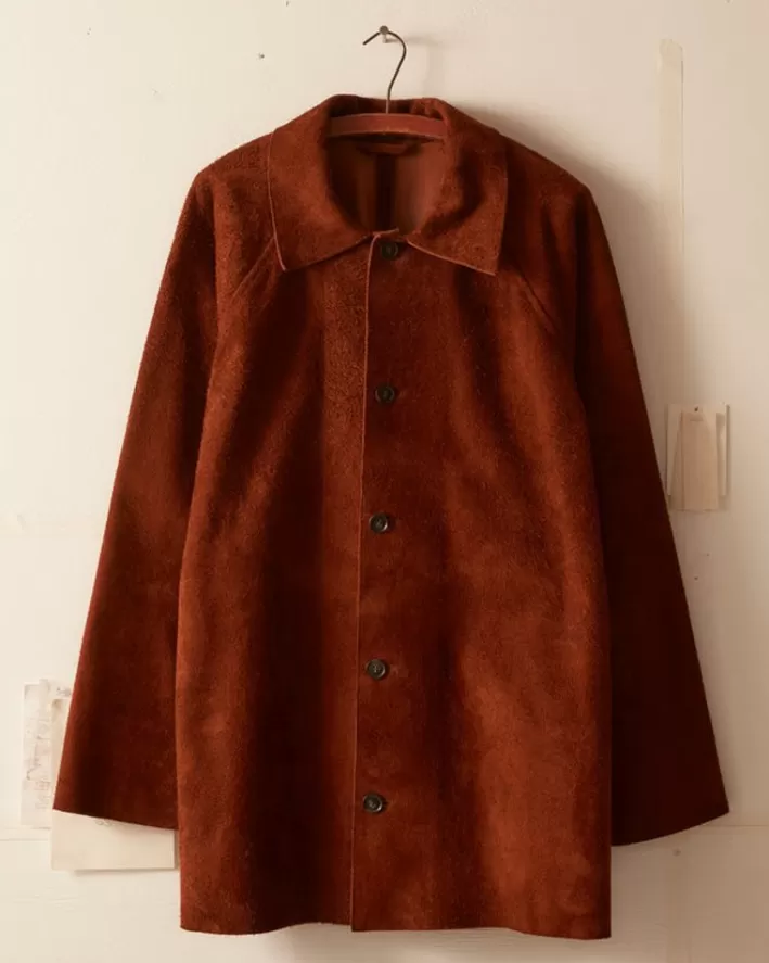 Men BODE Outerwear<Suede Car Coat