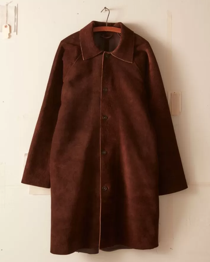 Men BODE Outerwear<Suede Market Coat