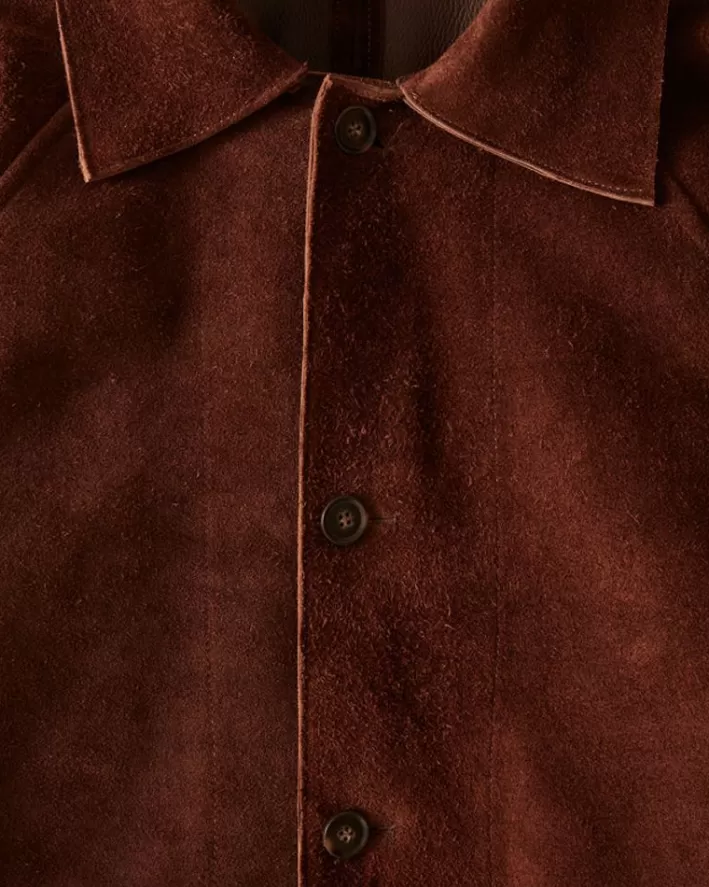 Men BODE Outerwear<Suede Market Coat