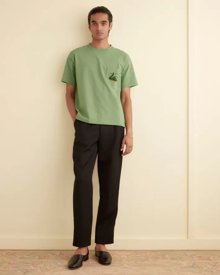 Men BODE Cut & Sew<Swan Pocket Tee