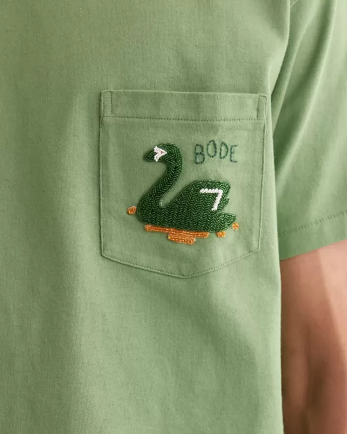 Men BODE Cut & Sew<Swan Pocket Tee