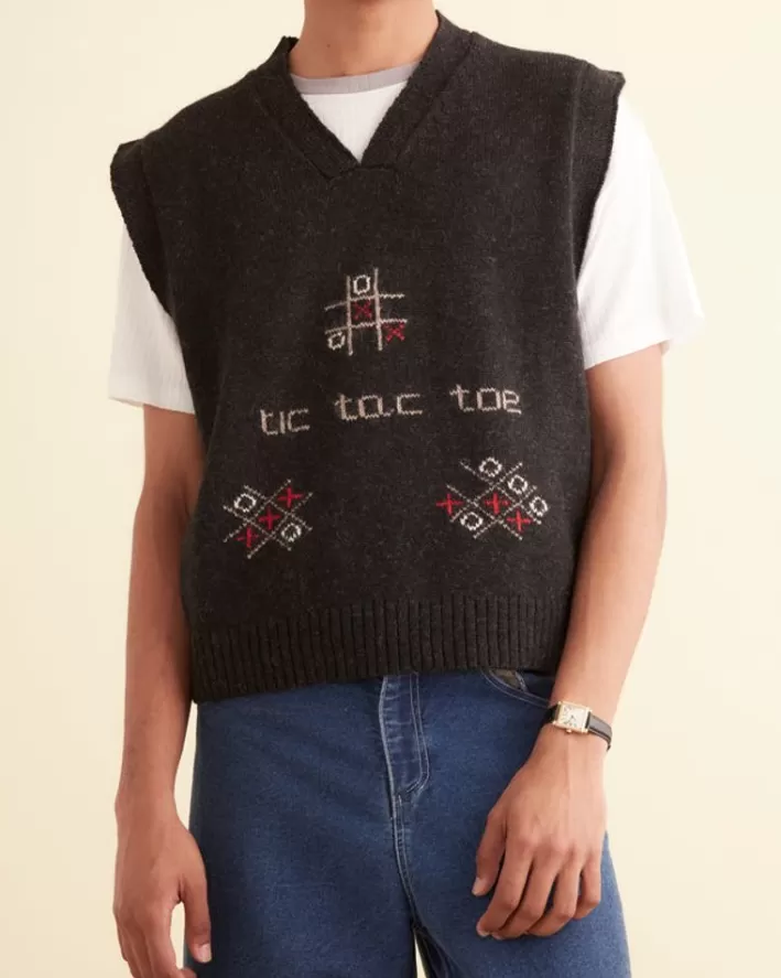 Men BODE Knitwear<Tic Tac Toe Vest