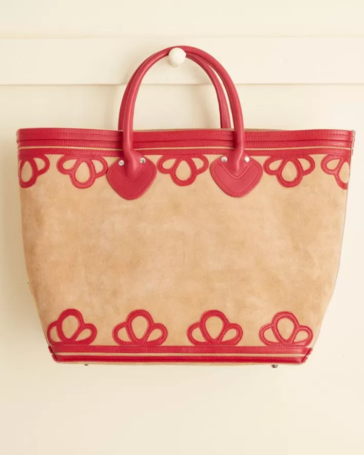 Men BODE Accessories<Trefoil Tote - Tan/Red