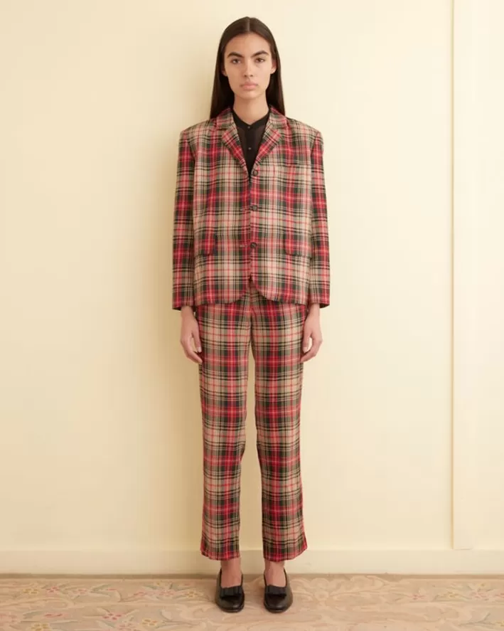 Women BODE Outerwear<Truro Plaid Suit Jacket