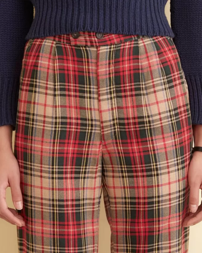 Women BODE Trousers & Pants<Truro Plaid Trousers