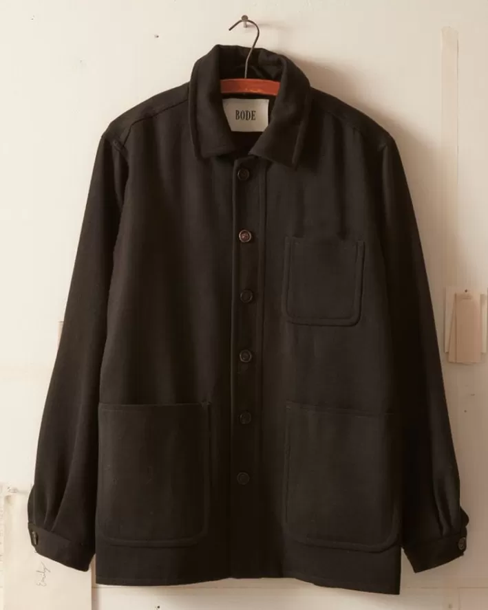 Men BODE Outerwear<Twill Franck Jacket - Black