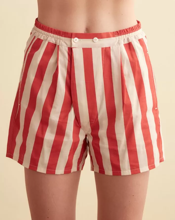 Women BODE Shorts<Valance Stripe Boxer Shorts