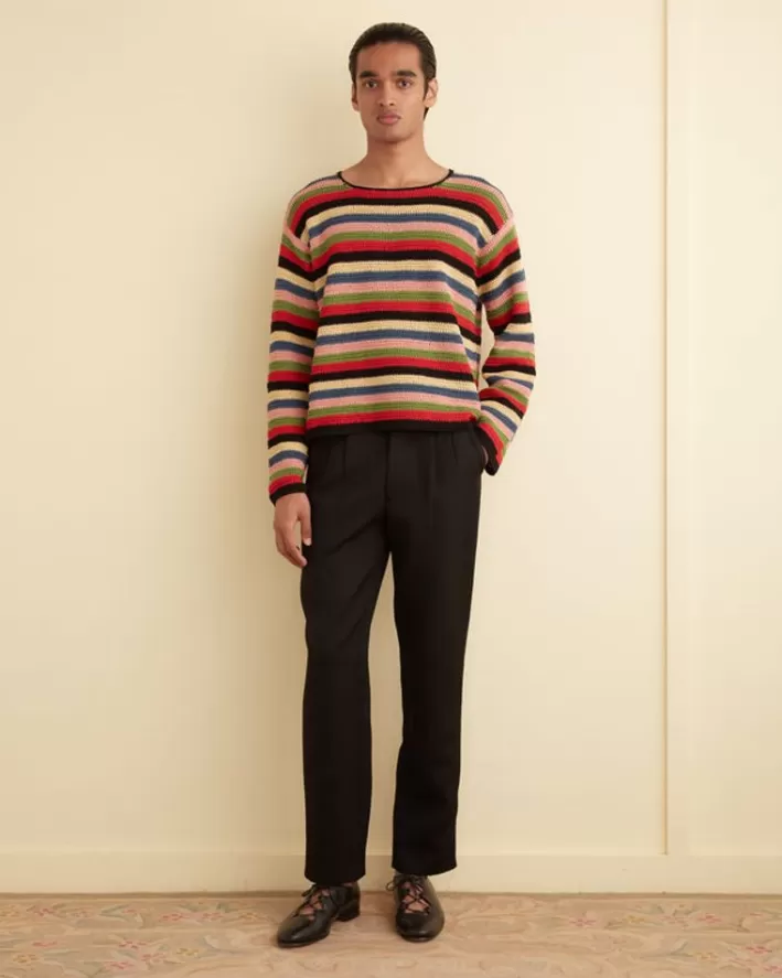 Men BODE Knitwear<Village Stripe Pullover