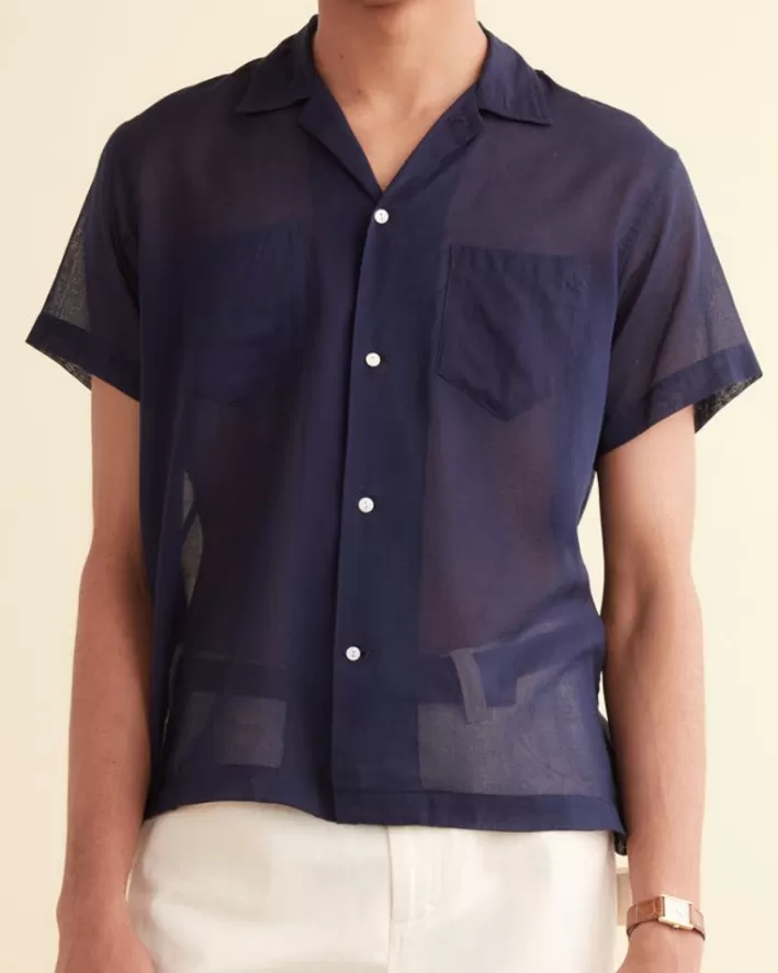 Men BODE Shirts<Voile Short Sleeve Shirt