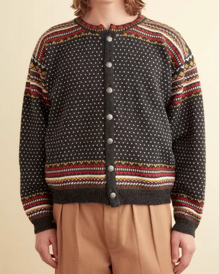 Men BODE Knitwear<Woodford Jacquard Cardigan